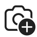 Camera Add SVG Icon